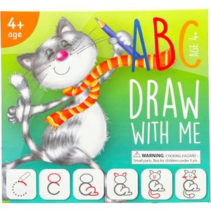 Drawing with Alphabet Learning Letters Tracing ABC Handwriting Toys Set Educational Game Birthday Gift for Preschool Activities Girl Boy 3-6 Years Old Kids