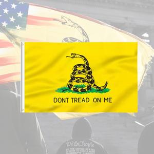 Tread On Me Dont Tread On Me Flag 3x5 Ft Durable Tea Party Rattlesnake Embroidered with 2 Brass Grommets for Outdoor Indoor Display