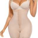 FeelinGirl Fajas Colombianas Shapewear for Women Post Surgery Compression Garment Tummy Control Shaper with Zipper Crotch, XXL