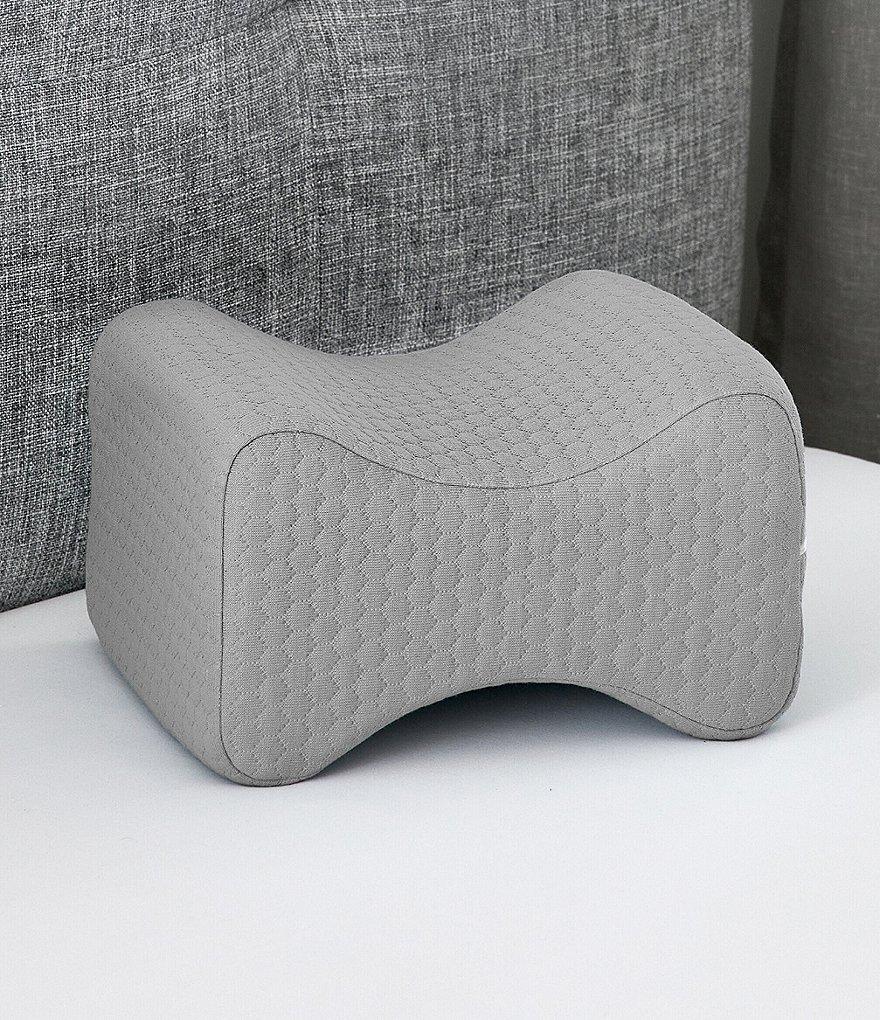 Memory Foam Leg Pillow for Side Sleepers - Relax from Sciatica, Back, HIPS, Knees, and Joints - Removable and Washable Cover - Perfect for Pregnancy and Nursing (Grey-Extra Soft)