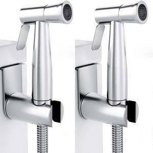 Purrfectzone 2 Pack Bidet Sprayer for Toilet, Handheld Bedet Shower Kit, Easy-to-Install Toilet Bidet Shattaf, Hand Held Stainless Steel Bedet with Adjustable Flow, handheld Cloth Diaper set