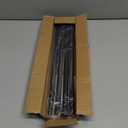 Small Curtain Rods for Windows 30" to 60" 5/8 Inch Standard Decorative Black Curtain Rod with Brackets Easy to Install for Bedroom Living room Kitchen