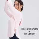 Women's Rash Guard Long Sleeve UV Sun Protection Shirts with Thin Hoodie UPF 50+ Lightweight SPF Tops for Hiking (XXL)