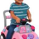 Radio Flyer Creativity Car, for Toddlers 1-3, 3-in-1 Push Walker Ride On Rocket with 17 Sensory Activities, Anti-Tip Feature, Under-Seat Storage, Horn and Gears, 42 lb Capacity, Toddler Ride On Toys