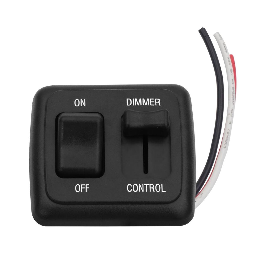 RV Dimmer Switch 12V Dimmer Switch with High-Side (Large Slider, Black)
