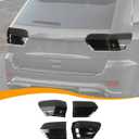 Hoolcar for Grand Cherokee Tail Light Cover Guard Taillight Lamp Trim Bezel Frame Compatible with Jeep Grand Cherokee 2014-2020 Decor Exterior Accessories, Smoked Black