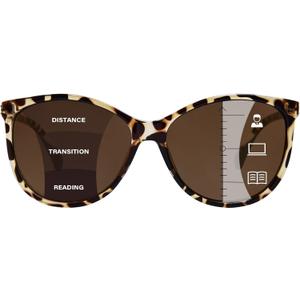 Progressive Multifocal Sunglasses for Women Men, Multifocus Sun Readers Outdoor Reading Sunglasses Women's with UV400