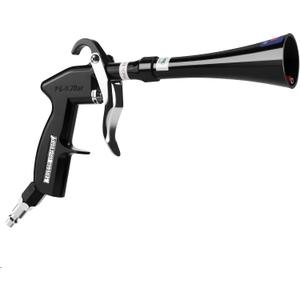 GOCCIDA Tornado Dry Cleaning Gun with Brass Adjustable Air Flow Nozzle,Air Blower Gun Quickly Blasts Dirt and Dust from Surface Works with Air Compressor Black