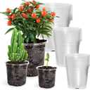 36 Packs 5/4/3.5 Inch Reinforced Clear Nursery Pots with Drainage Hole, Transparent Variety Pack Plastic Plant Pot Seedling Planter Seed Starter Flower