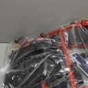 Drive Medical Rollator Walker with Seat - Stable Mobility Support - Height Adjustable - Durable Steel Frame Construction - Smooth 7.5" Wheels - Foldable Frame - 350 Lb Limit - Red