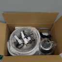 GANIZA Food Processors, Electric Food Chopper with Meat Grinder & Vegetable Chopper - 2 Bowls (8 Cup+8 Cup) with Powerful 450W Copper Motor - Includes 2 Sets of Bi-Level Blades for Fruits/Meat/Nuts (Black)