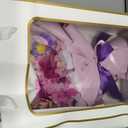 Yastouay Preserved Flowers for Delivery Prime, Preserved Purple Roses Bouquet, Flowers Bouquet with Gift Box for Mother Day, Women Birthday Gift, Anniversary, Valentines Day