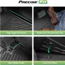 Cartist Floor Mats for Chevy Traverse/GMC Acadia 2024-2026 (Only for 7 Seats) & Buick Enclave 2025-2026, All Weather Cargo Liner for Traverse Accessories, Heavy Duty Car Mats, Car Accessories