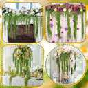 Suncalla Forest Green Spring Natural Dried Amaranthus Hanging Flowers Amaranthus Artificial Flowers for Wedding Arch Bouquet Floral Garland Wall Home Decoration (23 Inch,12 Pcs)