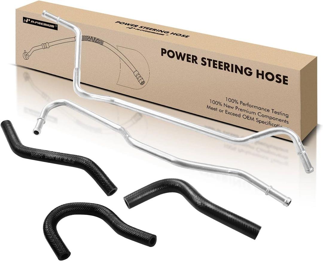 A-Premium Power Steering Return Hose Line Assembly Compatible with Honda Civic 2006 2007 2008 2009 2010 2011, 1.8L FWD, Pipe To Reservoir