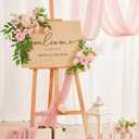 Serwalin Artificial Flowers Pink Flowers Fake Silk Flowers Wedding Cake Flowers for Wedding Bouquets Table Centerpieces Spring Decor Party Baby Shower Decoration (1 Box)