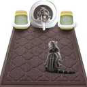 WePet Cat Litter Box Mat, Kitty Premium PVC Pad, Durable Trapping Rug, Phthalate Free, Urine-Resistant, Scatter Control, XXL 47 x 36 Inch, Brown