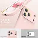 For iPhone 17 Pro Case, Liquid Silicone Cover with Camera Protection Anti-Scratch Soft Microfiber Lining Shockproof Protective Phone Case for iPhone 17 Pro 6.3", Chalk Pink