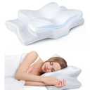 Ultra Pain Relief Cooling Pillow for Neck Support, Adjustable Cervical Pillow Cozy Sleeping, Odorless Ergonomic Contour Memory Foam Pillows, Orthopedic Bed Pillow for Side Back Stomach Sleeper
