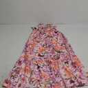 GRACE KARIN Women's 2025 Summer Maxi Dress Floral Tie Front Spaghetti Strap Casual Boho Beach Flowy Sundress with Pockets (Pink Purple Floral) S