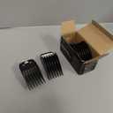 Clipper Guards for Wahl, Hair Clipper Attachments Set 10 12 16 with Metal Clip, 3 Cutting Lengths 1.25 inch/1.5 inch/2 inch, Premium Large Trimmer Combs Fits Most Full Size Wahl Clippers (3PCS, Black)