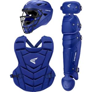 Easton | Black Magic 3.0 Youth Baseball Catcher Gear Set | Helmet, Chest Protector & Leg Guards | Multiple Sizes/Colors (Medium | Ages 6 - 9, Royal)