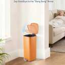 Garvee 8 Gallon Trash Can for Kitchen, Step Garbage Can, Orange