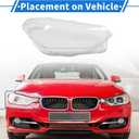1 Pc Headlight Lens Cover for BMW X3 X4 2018-2021 Durable PC Clear Front Right Headlight Headlamp Lense Clear Lens Cover