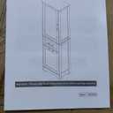 Bathroom Cabinet with Drawers and Doors, Tall Storage Display Organizer, Kitchen Pantry, Grey, 13"D x 20"W x 68.1"H