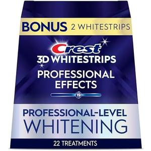 Crest 3D Whitestrips Professional Effects – Teeth Whitening Kit, 13 Treatments (11 + 2 Bonus), Each with 1 Upper/1Lower, 26 Strips – Crest 3DWhite Teeth Whitening Strips, Best Before: 12/04/2027