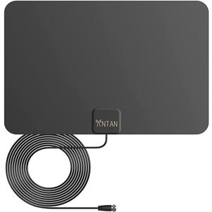 ANTAN Indoor Window HDTV Antenna 35 45 Miles Range Support 8K 4K 1080P UHF VHF view HDTV Channels with Longer 16.5ft Coaxial Cable