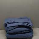 Eddie Bauer - Flannel Sheets Queen Size, Anti-Pilling & Wrinkle Resistant Cotton, Touchably Soft for All-Season Comfort - Bed Sheets with Matching Pillowcases & Fitted Sheet (Solid Blue)