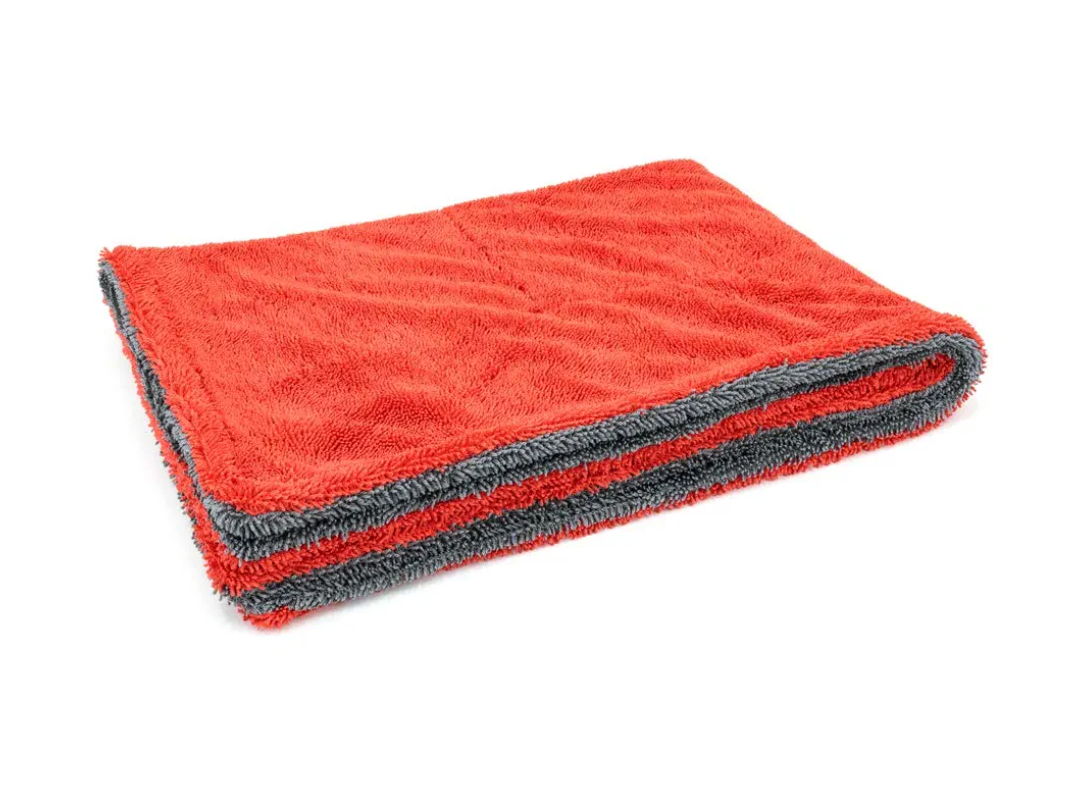 Autofiber Dreadnought Microfiber Towel, Superior Absorbency for Drying Cars, Trucks, and SUVs, Double-Twist Pile and One-Pass Vehicle-Drying Towel - Pack of 1 - Blue/Gray (20 inch x 30 inch)