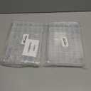 Gospire 36 Grids Clear Plastic Jewelry Box Organizer Storage Container with Removable Dividers (36 Grids - Clear) (2 Pack)