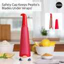 OTOTO Grater - Stainless Steel, BPA Free, Dishwasher Safe, Fun Kitchen Gadget, Vegetable Shredder, Cute Kitchen Gifts & Accessories (Pepito Gnome Grater, Red)