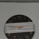 Mosewa Wall Clock 8 Inch Black Battery Operated Silent Non Ticking Simple Minimalist Rose Gold Numbers Decorative for Bedroom Living Room Kitchen Home Bathroom Office