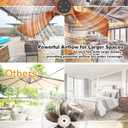 3 Blades Wood Outdoor Ceiling Fan for Patios, Farmhouse Rustic Ceiling Fans, 34" Plug-in Wet Rated Outdoor Gazebo Fan for Exterior House Porch Patio, Waterproof,F248