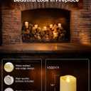 Homemory 50Pack Flameless LED Votive Candles, 200+Hour Lasting Electric Fake Candles, Battery Operated Tealights in Warm White for Wedding, Proposal Anniversary, Romantic Decor (Ivory Base)