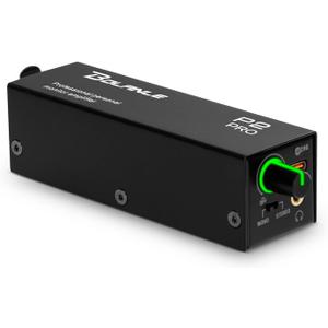Bolanle P2 USB-C Portable in-Ear Monitor Amplifier, 5V DC/AAA Battery, XLR/TRS Input 3.5mm Output, LED, Stereo/Mono Switch for Keyboardists, Drummers, Live Stage (Single Channel-Black)