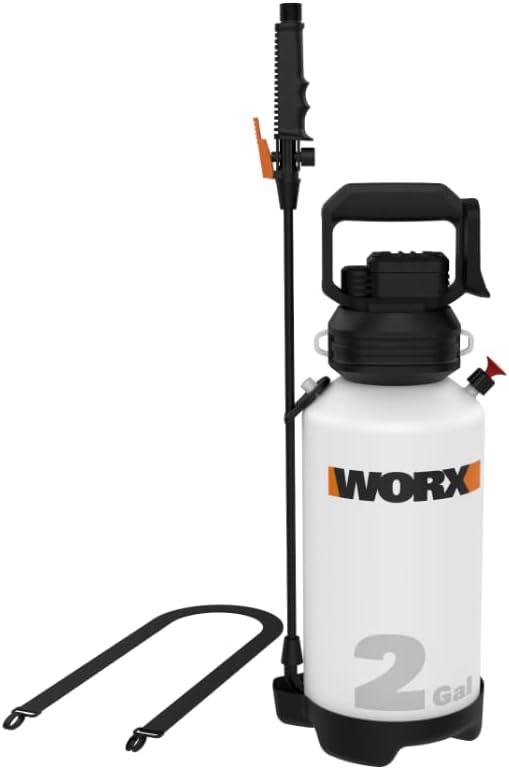 Worx 20V 2-Gallon Cordless Yard Sprayer Tool Only - WG829.9 (Battery & Charger Sold Separately) (White Black Orange)