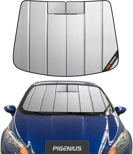 Pigenius Windshield Sun Shade for Ford Fiesta Hatchback 2011-2019 Front Window Sunshade