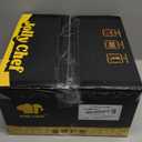 JOLLY CHEF 32 Pack 12oz Gold Plastic Wine Glasses Stemless, Disposable Wine Cupsty, Disposable Plastic Wine Cups for Party, Halloween, Christmas, Thanksgiving