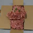 Hydrangea Silk Flower Heads 10 Dusty Rose Artificial Hydrangea Silk Flowers Head for Wedding Centerpieces Bouquets DIY Floral Decor Home Decoration with Long Stems (Large)