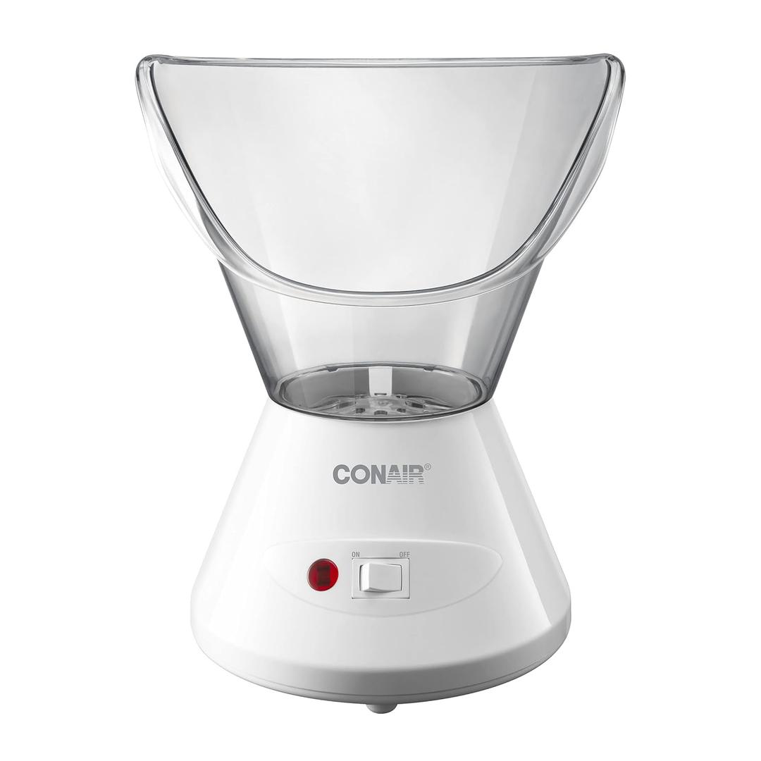 True Glow by Conair Moisturizing Mist Facial Steamer, Warm Steam Face Sauna for Deep Pore Cleansing & Hydration, Home Spa Skin Care System, Model MDF8 (1 Count, Pack of 1)