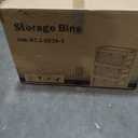 Large Storage Bins with Lids, 88Gal / 352QT Stackable Collapsible Plastic Bins with Wheels, Closet Organizers for Bedroom, Kids Room, Living Room, Garage (22Gal)