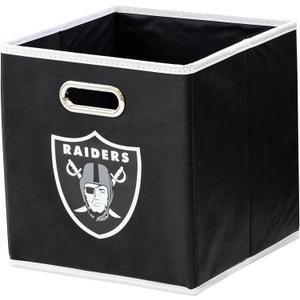 Franklin Sports NFL Storage Bins - Collapsible Cube Container + Basket - NFL Office, Bedroom + Living Room - 11"x11"