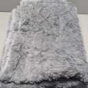 Bedsure Gentlesoft Sherpa Fleece Throw Blanket for Couch - Fluffy & Cozy Cable Jacquard Tufted Throw for Women Gift and Home Decor, Thick and Warm Blanket for Winter, Grey, 50x60 Inches