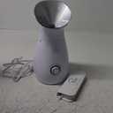 Pure Daily Care NanoSteamer Large 3-in-1 Nano Ionic Facial Steamer with Precise Temp Control - Humidifier - Unclogs Pores - Blackheads - Spa Quality - Bonus 5 Piece Stainless Steel Skin Kit (Silver)