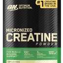 Optimum Nutrition Micronized Creatine Monohydrate Powder, Unflavored, 120 Servings, 600 Grams (Packaging May Vary)
