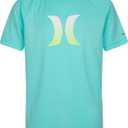 Hurley Boy's Dri-Fit One and Only Graphic T-Shirt (Little Kids) (Large, Aurora Green/Icon)